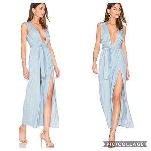 NWT [Lioness] Esperanza Plunge Maxi Dress